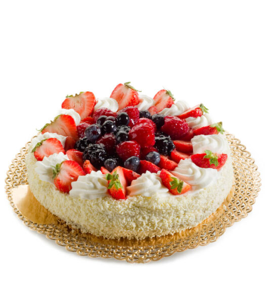 Cherry strawberry cake